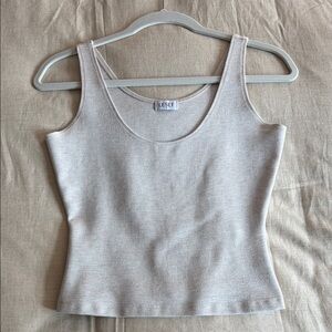 LESET Classic Beige Tank Top